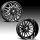 Fuel FF66D 8-Lug Gloss Black Milled Forged Dually Custom Truck Wheels